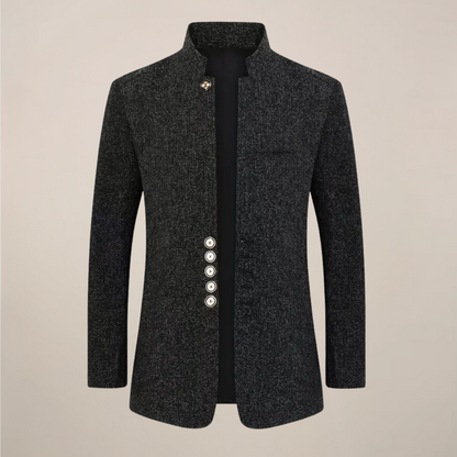 Veste pour Homme à Col Montant – Design Élégant à Un Bouton pour Toutes les Occasions
