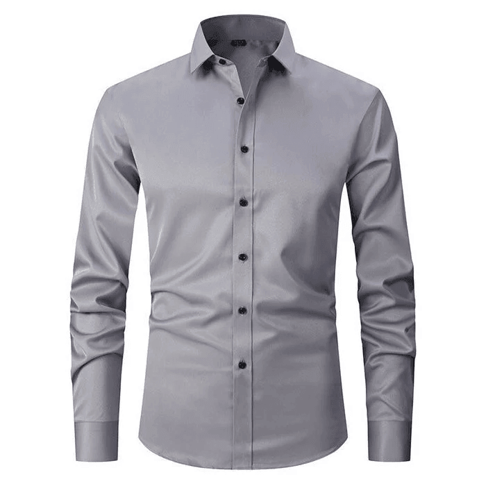 Chemise de Costume en Coton Flexible pour Hommes à Porter au Bureau