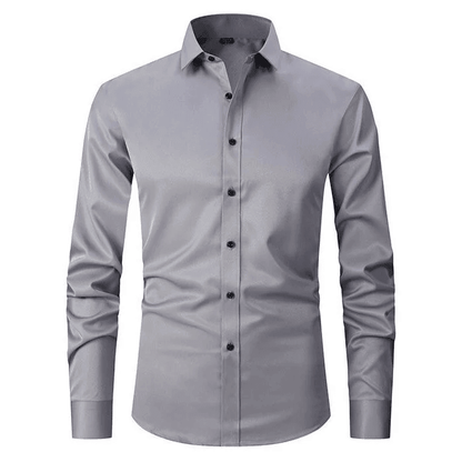 Chemise de Costume en Coton Flexible pour Hommes à Porter au Bureau