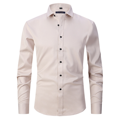 Chemise de Costume en Coton Flexible pour Hommes à Porter au Bureau