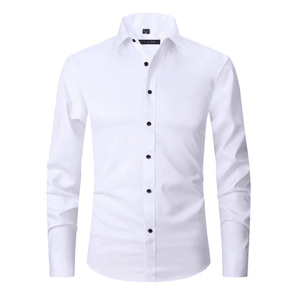 Chemise de Costume en Coton Flexible pour Hommes à Porter au Bureau