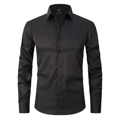Chemise de Costume en Coton Flexible pour Hommes à Porter au Bureau