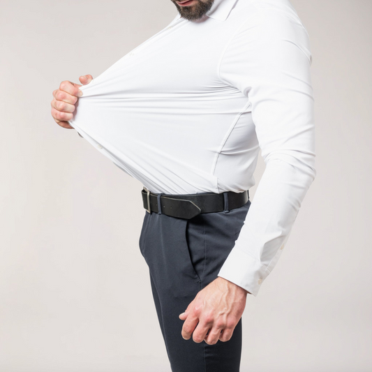 Chemise à Boutons Stretch pour Hommes – Coupe Slim à Manches Longues pour le Travail et les Événements Sociaux