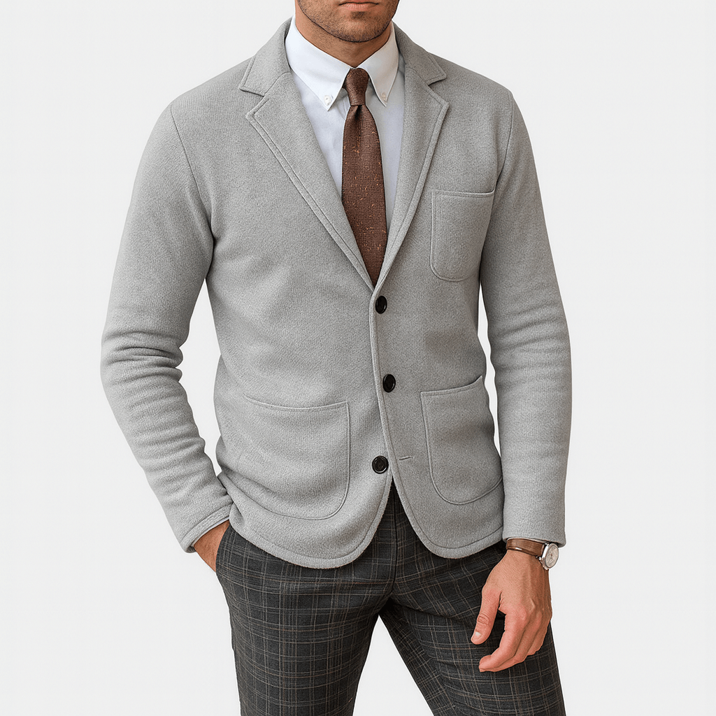Blazer Classique pour Hommes - Design Élégant à Un Bouton pour Toutes les Occasions