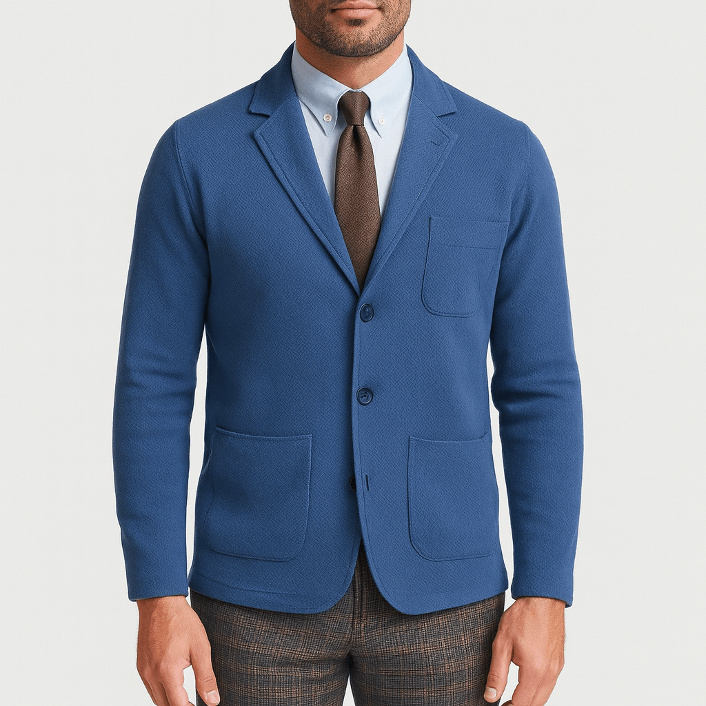 Blazer Classique pour Hommes - Design Élégant à Un Bouton pour Toutes les Occasions