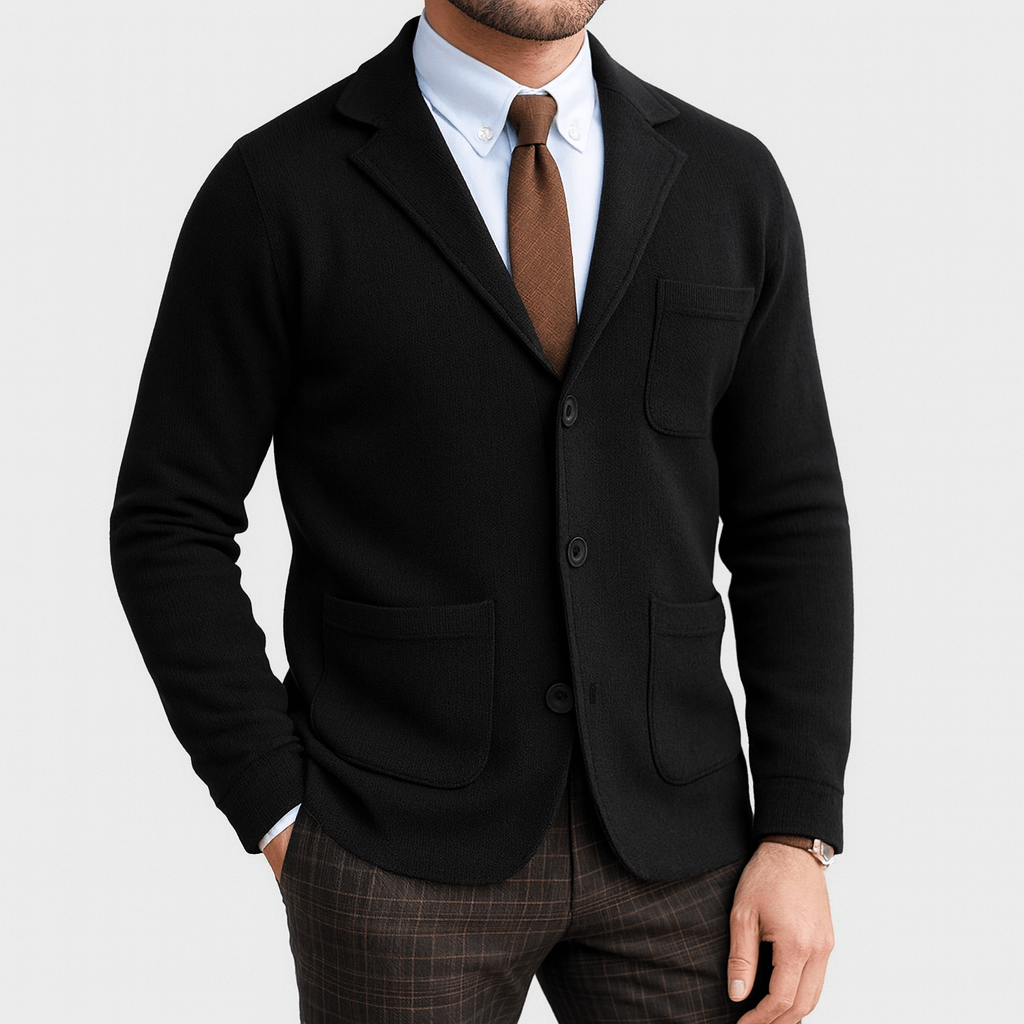 Blazer Classique pour Hommes - Design Élégant à Un Bouton pour Toutes les Occasions