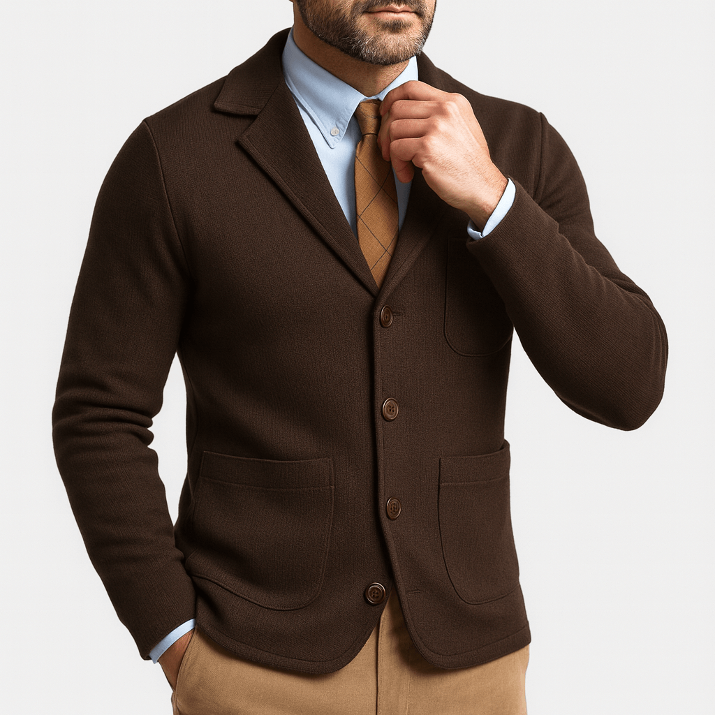Blazer Classique pour Hommes - Design Élégant à Un Bouton pour Toutes les Occasions
