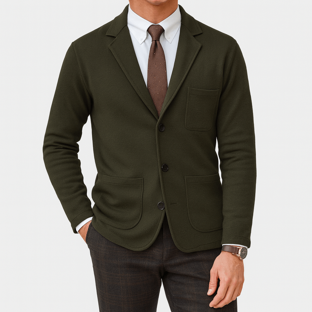Blazer Classique pour Hommes - Design Élégant à Un Bouton pour Toutes les Occasions