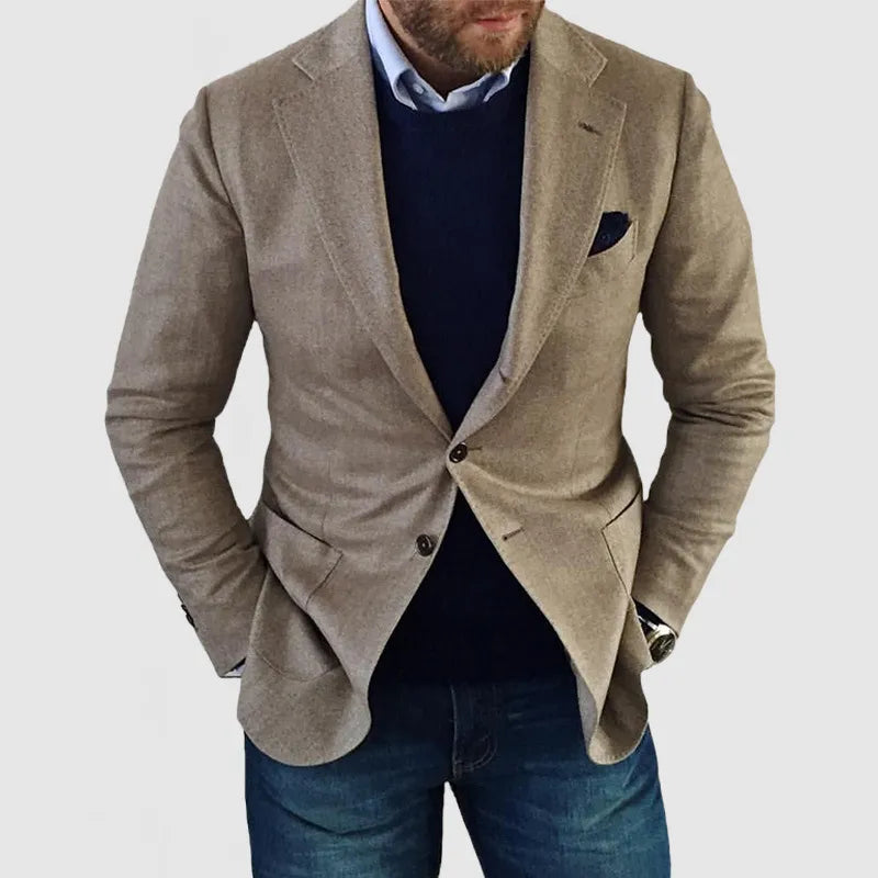 Blazer Intelligent pour Hommes à Deux Boutons pour Événements