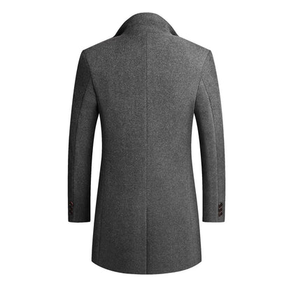 Manteau pour hommes à revers en V pour événements élégants