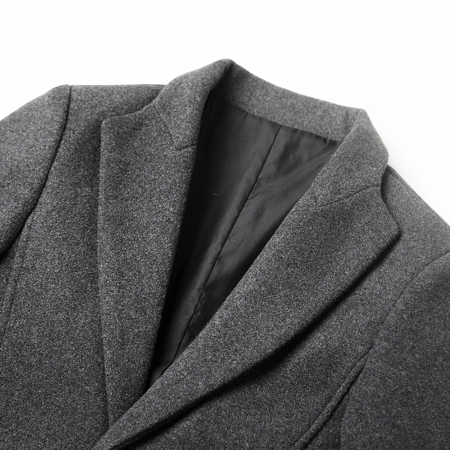 Manteau pour hommes à revers en V pour événements élégants
