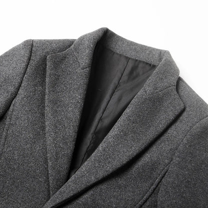 Manteau pour hommes à revers en V pour événements élégants
