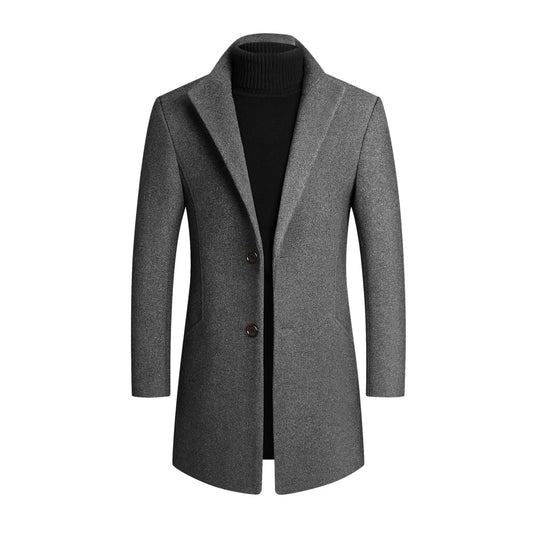 Manteau pour hommes à revers en V pour événements élégants