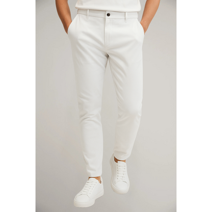 Pantalons Classiques à Pantalon Plat pour Hommes pour le Bureau