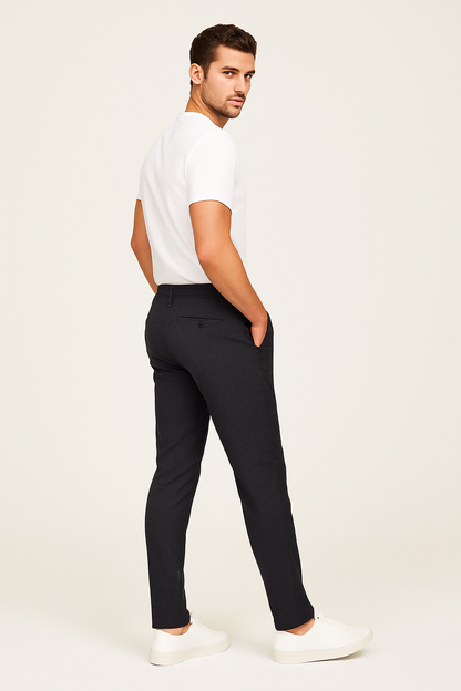 Pantalons Classiques à Pantalon Plat pour Hommes pour le Bureau
