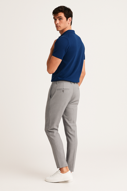 Pantalons Classiques à Pantalon Plat pour Hommes pour le Bureau