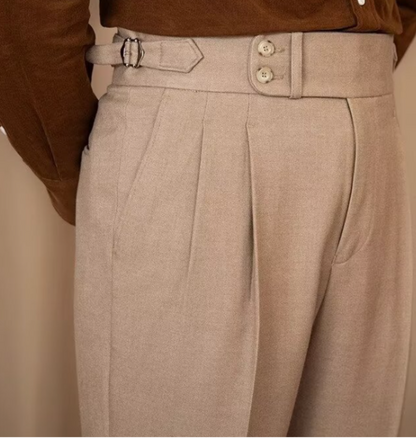 Pantalons Classiques pour Hommes - Design Élégant avec Panneaux Latéraux pour Événements Formels