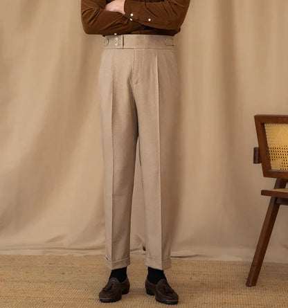 Pantalons Classiques pour Hommes - Design Élégant avec Panneaux Latéraux pour Événements Formels