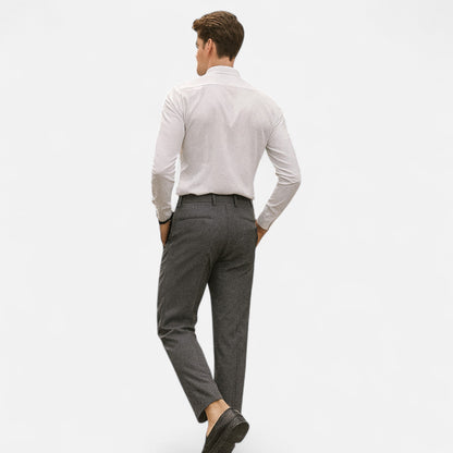 Pantalons Slim Fit pour Hommes – Tissu Élastique pour Événements Élégants