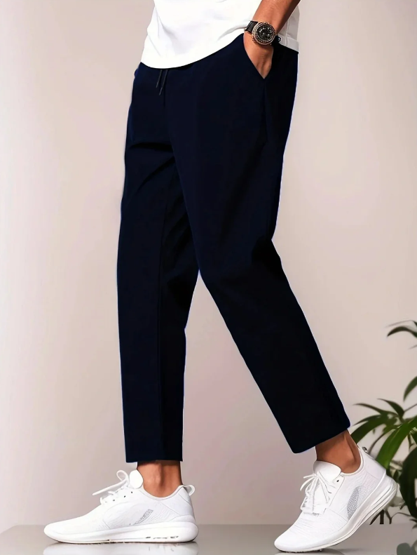 Pantalons de Voyage Tapered pour Hommes avec Taille Élastique – Idéal pour les Aventures Quotidiennes