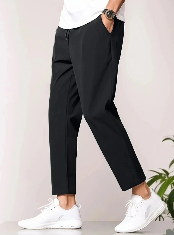 Pantalons de Voyage Tapered pour Hommes avec Taille Élastique – Idéal pour les Aventures Quotidiennes