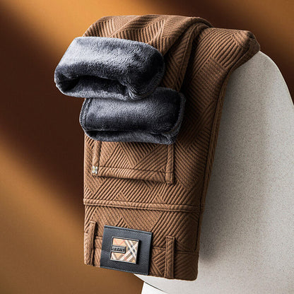 Pantalons à Motif Géométrique pour Hommes pour Occasions Élégantes