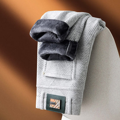 Pantalons à Motif Géométrique pour Hommes pour Occasions Élégantes