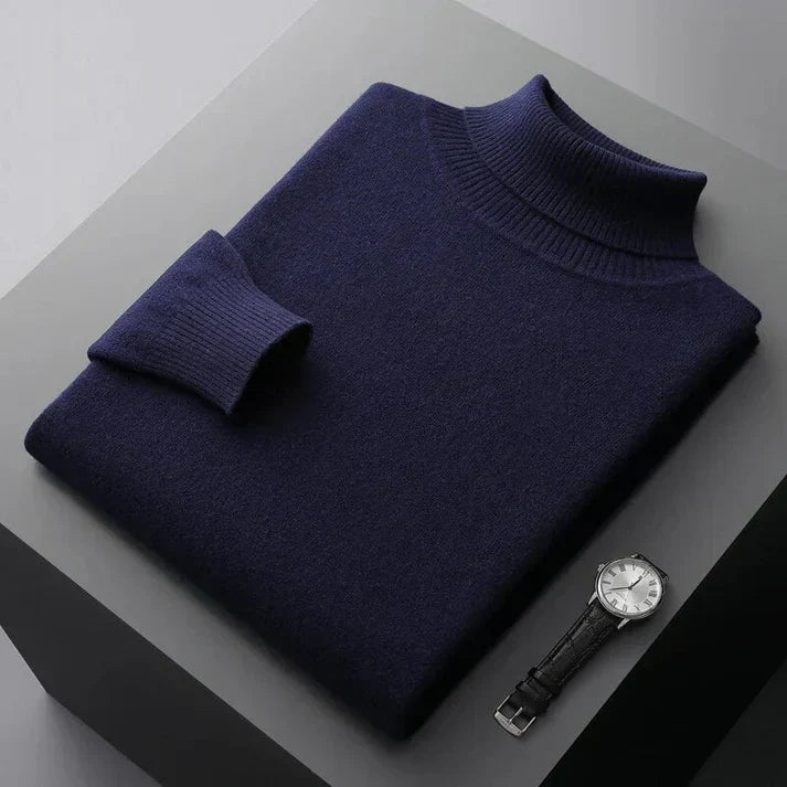 Pull à col roulé classique pour hommes, parfait pour toutes les occasions