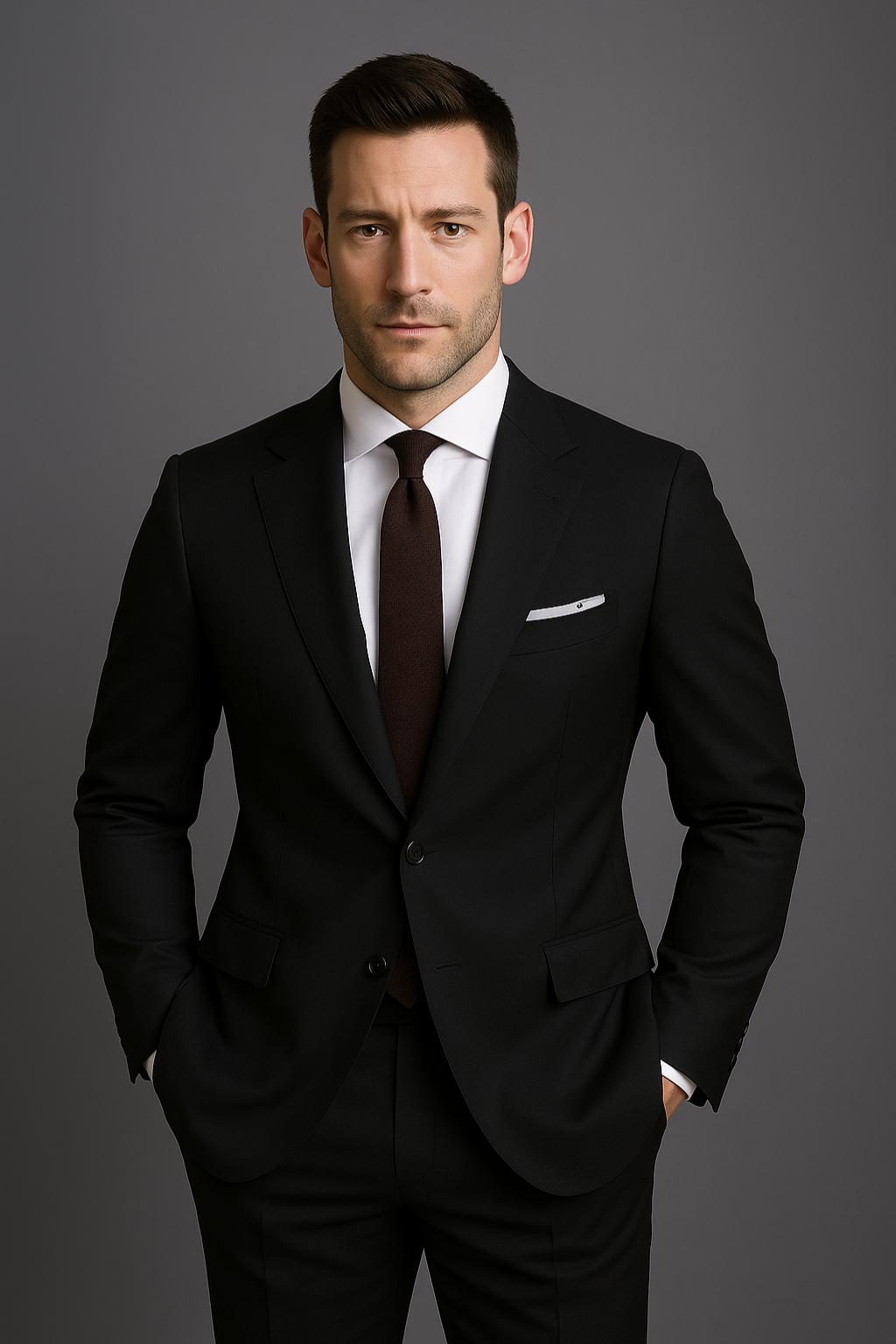 Costume d'affaires ajusté pour hommes – Tenue formelle élégante pour le travail et les événements