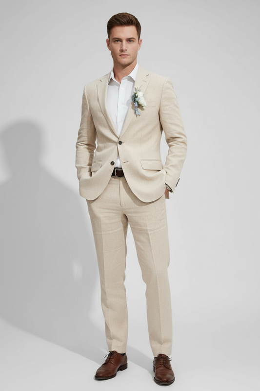 Ensemble de Costume Slim Fit pour Hommes pour Mariages et Événements Formels