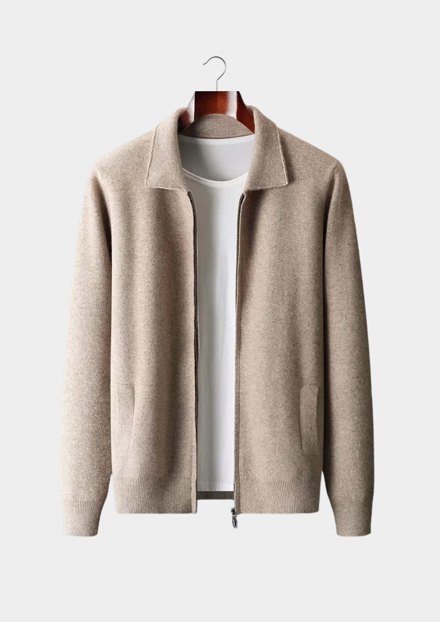 Cardigan Zippé pour Hommes – Couche Élégante pour un Port Toute l'Année