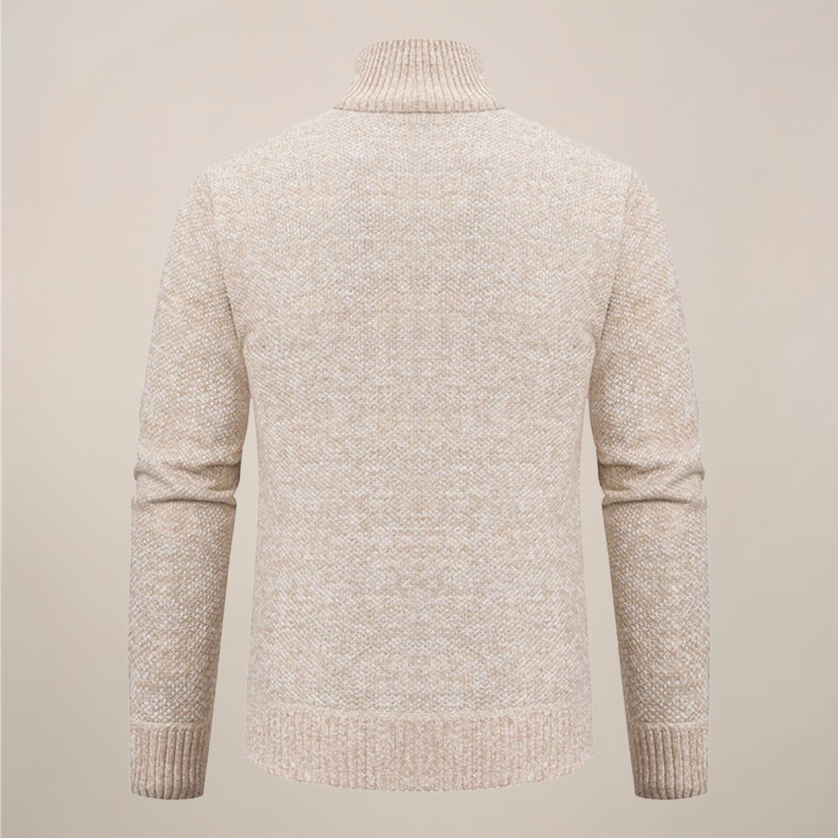 Cardigan en Tricot Zippé pour Hommes pour Occasions Élégantes