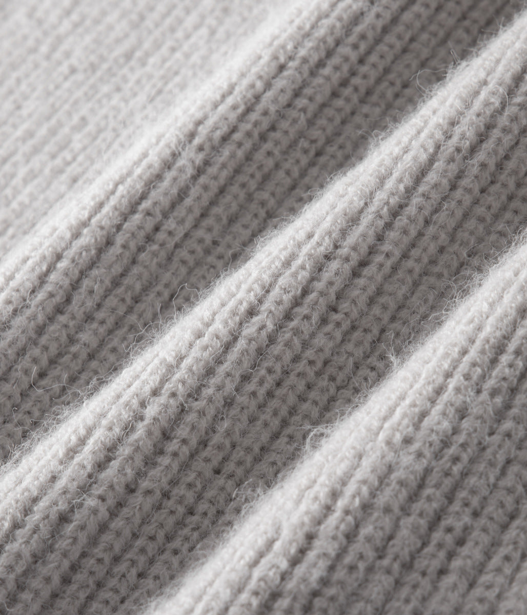 Cardigan zippé à col montant côtelé pour hommes, pour toutes les occasions