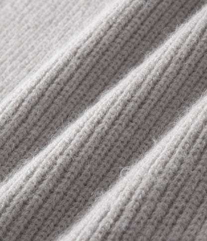 Pull zippé à col montant côtelé pour homme - Idéal pour les superpositions