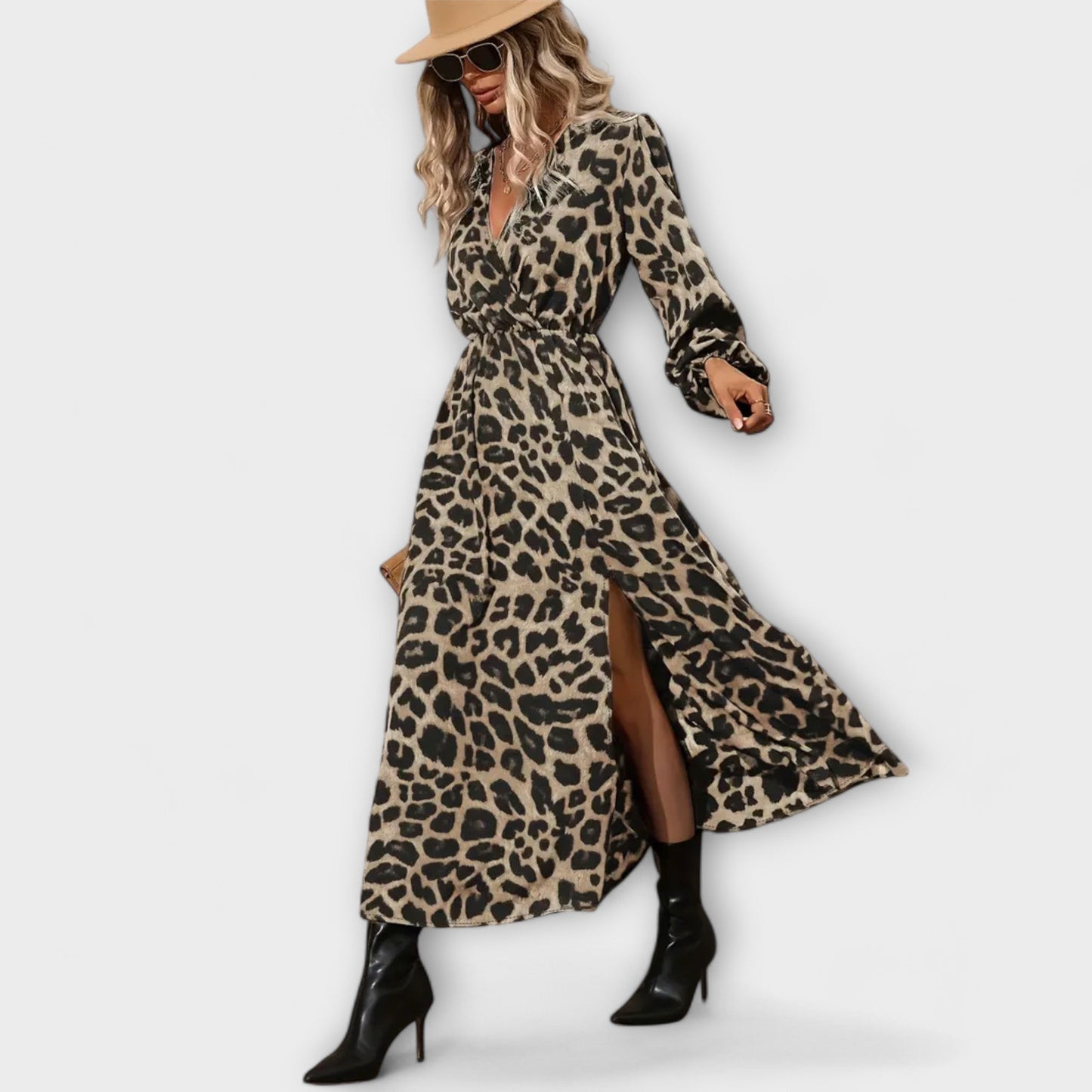 Robe Chic Imprimé Léopard pour le Jour ou la Nuit