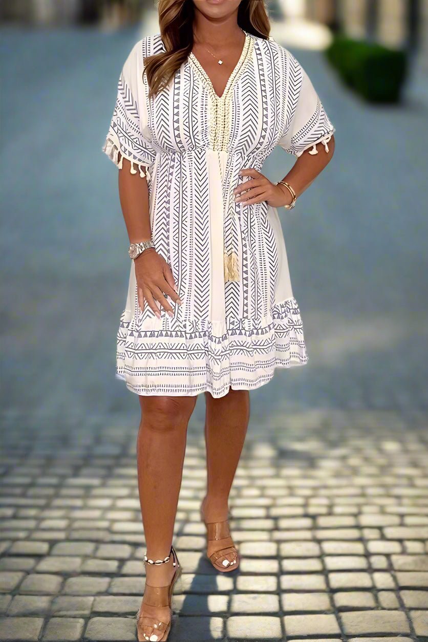 Magdalena | Robe Imprimée Élégante pour Toutes les Occasions