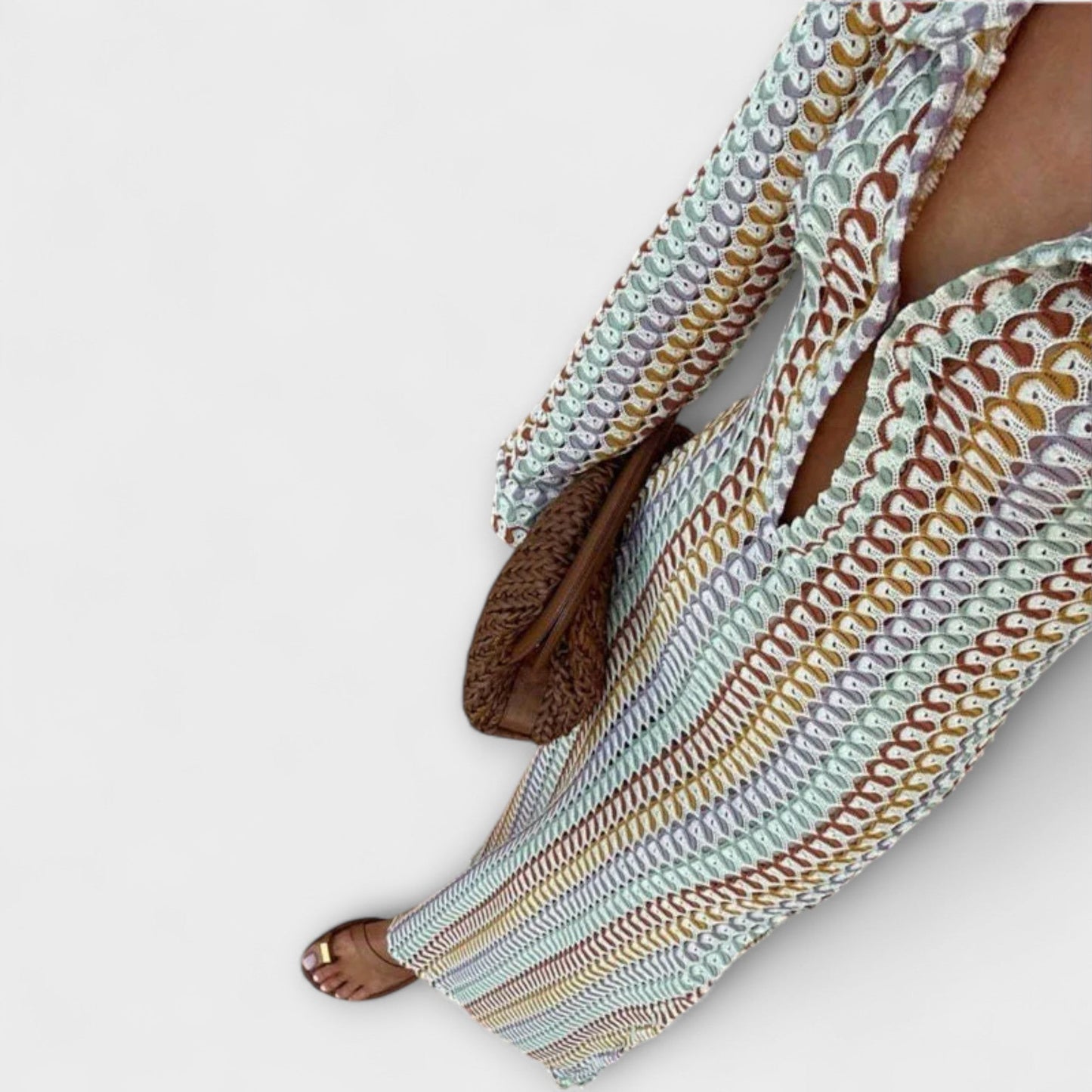 Robe Maxi V-Neck Elina pour les Escapades d'Été