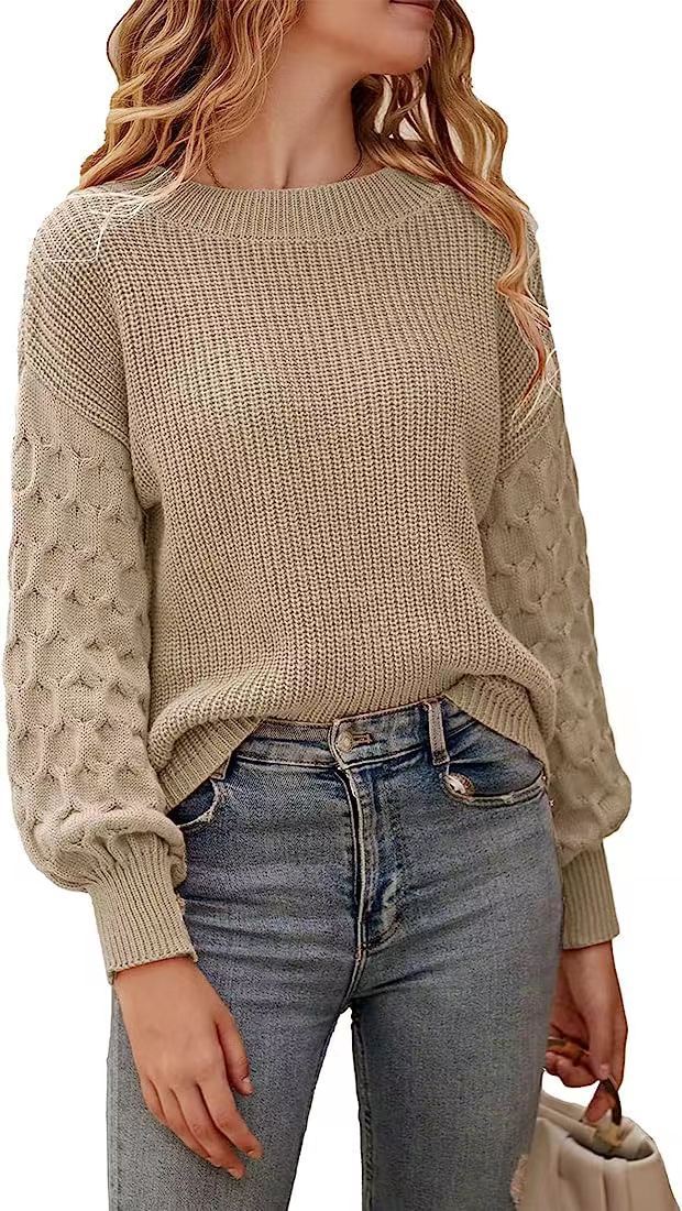 Pull en Tricot Épais et Confortable pour Sorties Chics