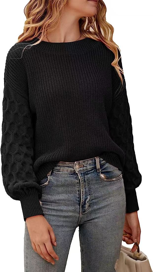 Pull en Tricot Épais et Confortable pour Sorties Chics