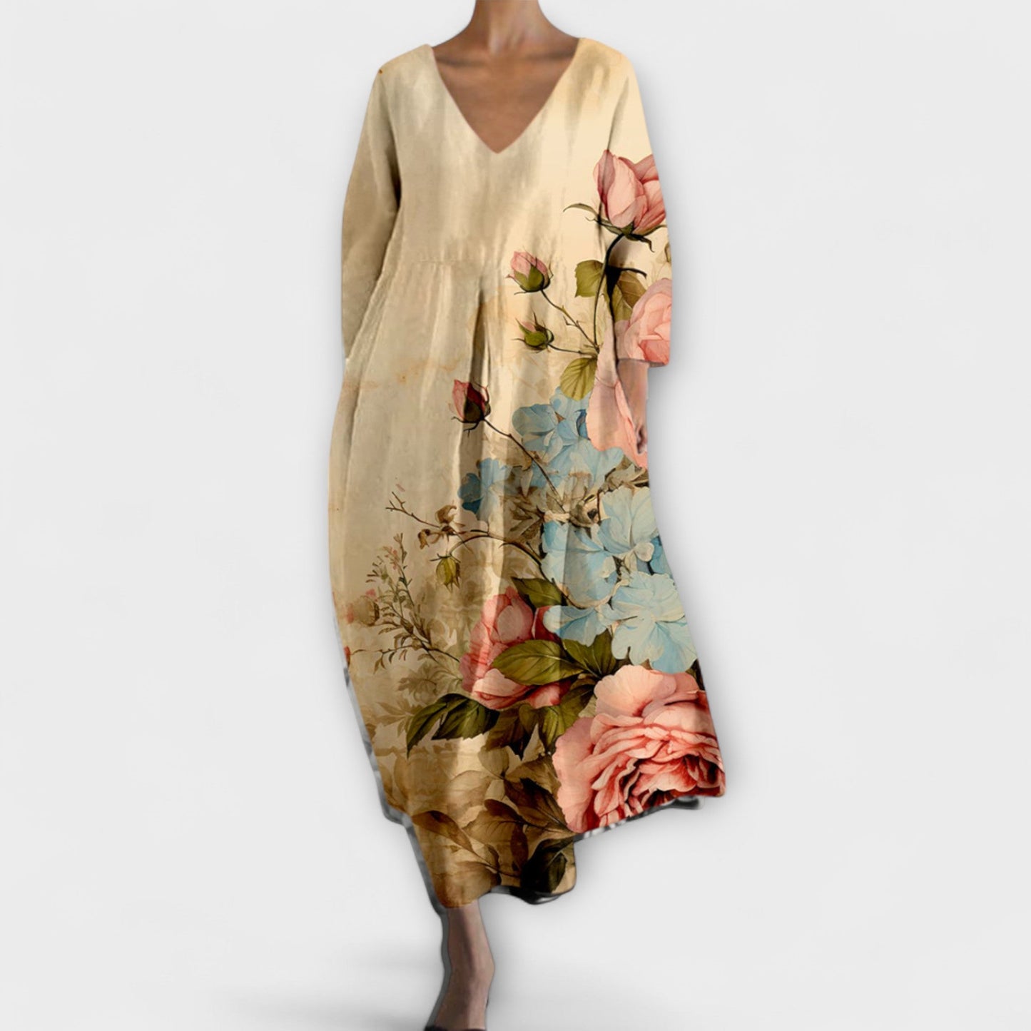 Robe Maxi V-Neck Vibrante pour Chaque Occasion