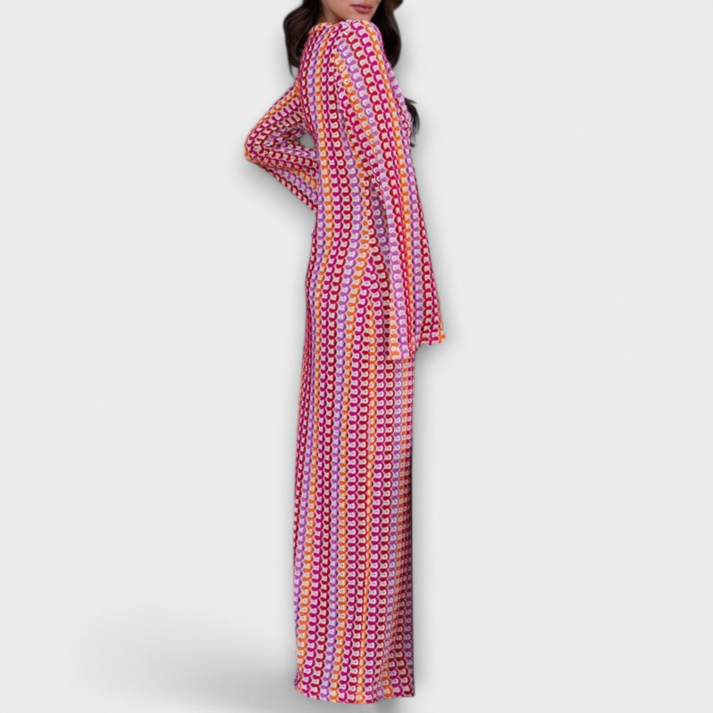 Robe Maxi V-Neck Elina pour les Escapades d'Été