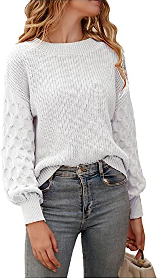 Pull en Tricot Épais et Confortable pour Sorties Chics