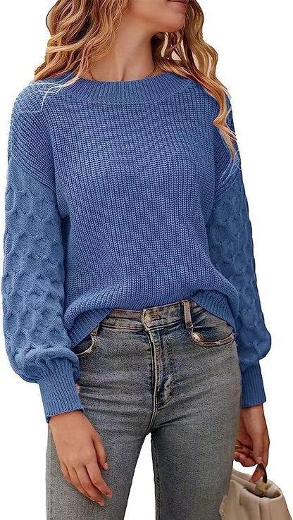 Pull en Tricot Épais et Confortable pour Sorties Chics
