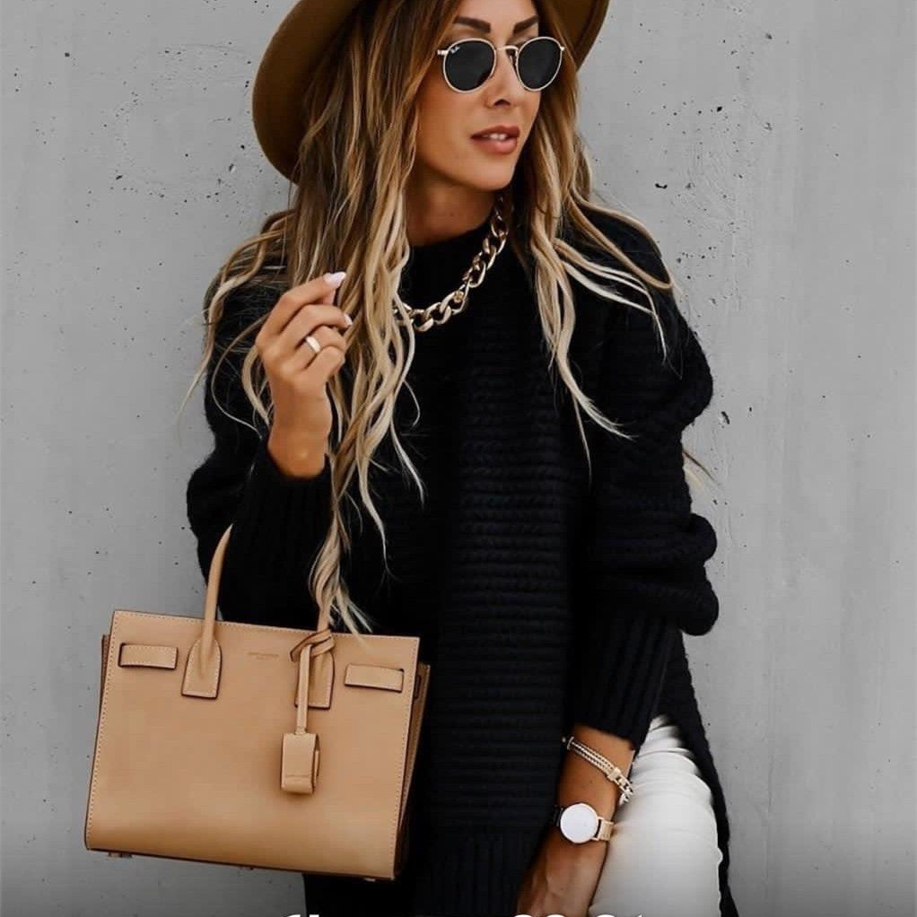 Pull en Tricot Câble Confortable pour Toutes les Occasions