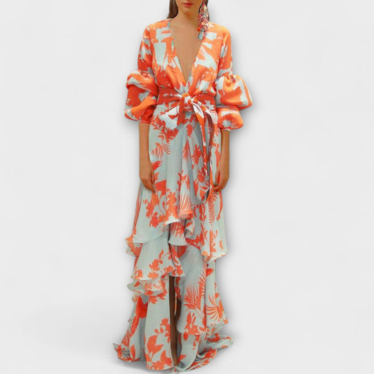 Marie - Robe en Chiffon Fluide pour Occasions Festives