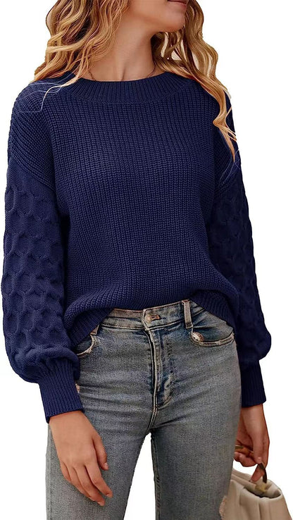 Pull en Tricot Épais et Confortable pour Sorties Chics