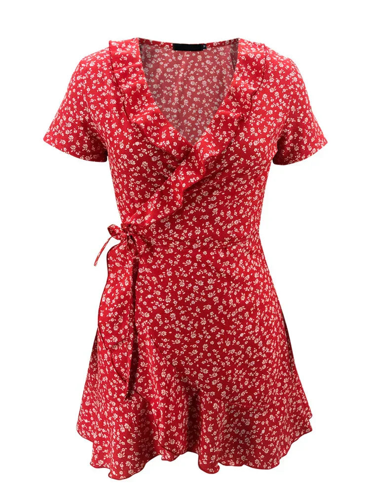 Chloe - Robe Midi Florale pour Toutes les Occasions