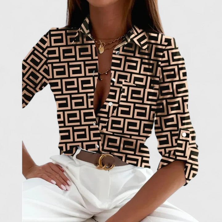 Lisette | Blouse Chic à Manches Longues pour Toutes les Occasions