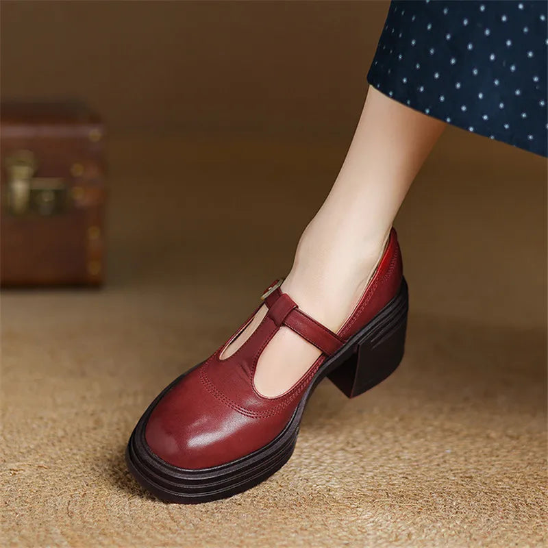 Elvana Chunky Pumps - Chaussures Élégantes pour Toutes les Occasions