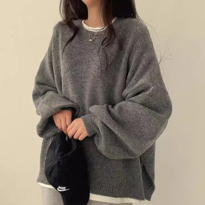 Pull en Tricot Oversize Confortable pour Toutes les Saisons
